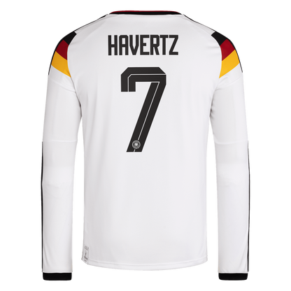 Kai Havertz Germany National Team adidas 2026 Home Replica Long Sleeve Jersey - White