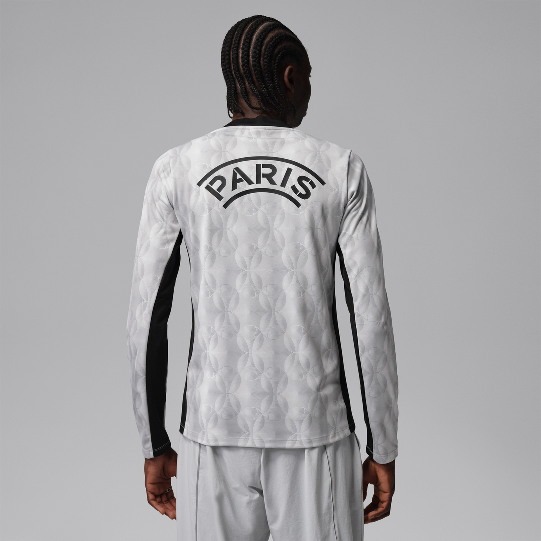Paris Saint-Germain Jordan Brand Men's Long Sleeve Pre-Match Dri-FIT Top - Black