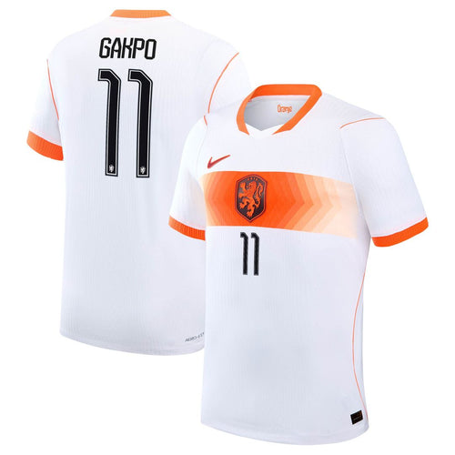 Cody Gakpo Netherlands National Team Nike 2026 Away Match Authentic Jersey - White