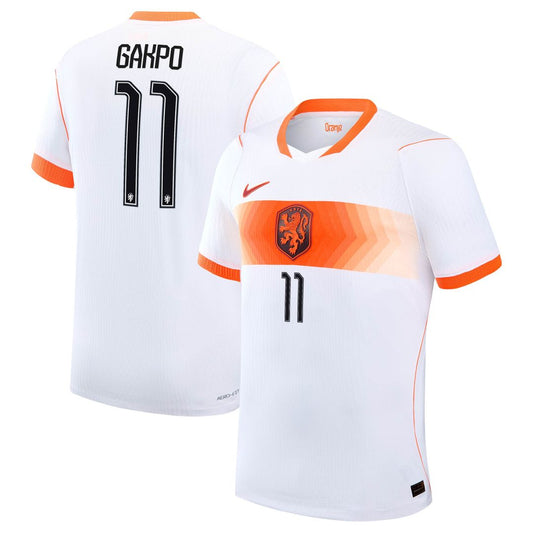 Cody Gakpo Netherlands National Team Nike 2026 Away Match Authentic Jersey - White