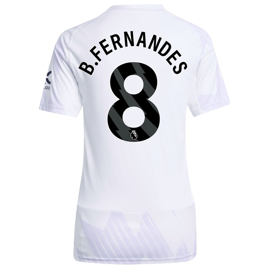 Bruno Fernandes Manchester United adidas Women's Home 2025/26 Replica Player Jersey - Red