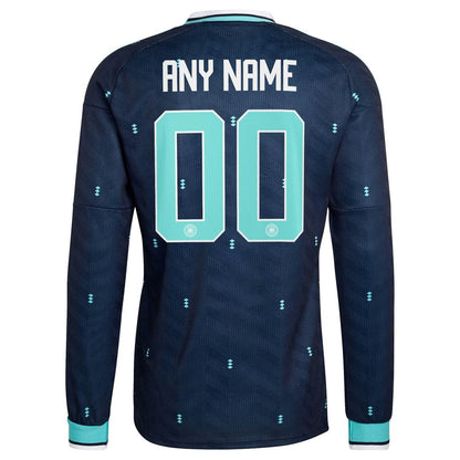 Germany National Team adidas 2026 Home Replica Long Sleeve Custom Jersey - White