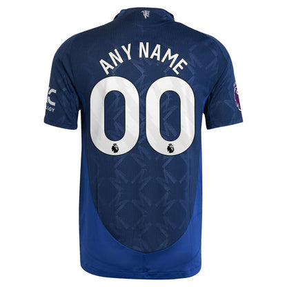 Manchester United adidas 2024/25 Away Authentic Custom Jersey - Navy