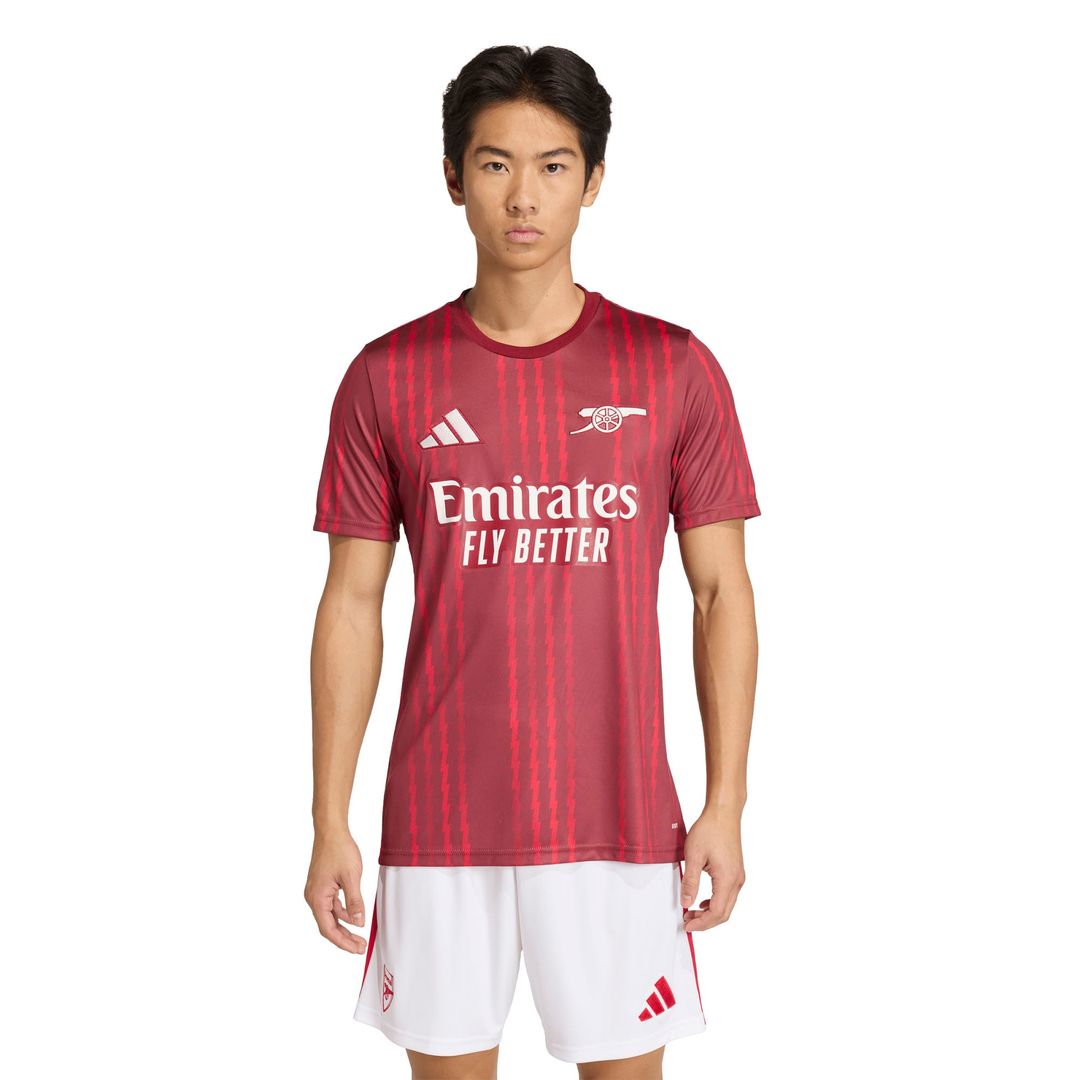 Arsenal adidas 2025/26 Pre-Match Training Jersey - Red
