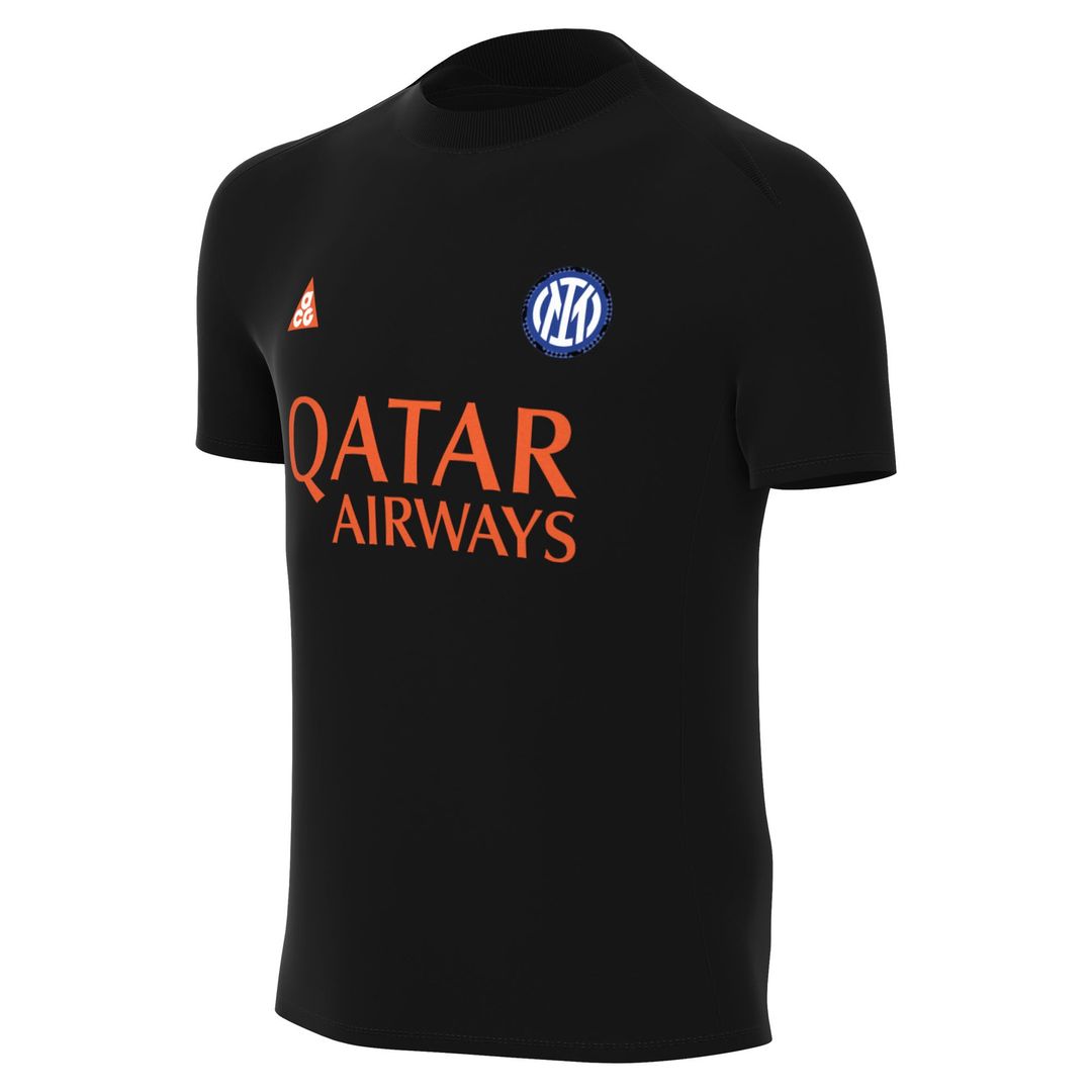 Inter Milan Nike Youth Pre-Match Dri-FIT Top - Black