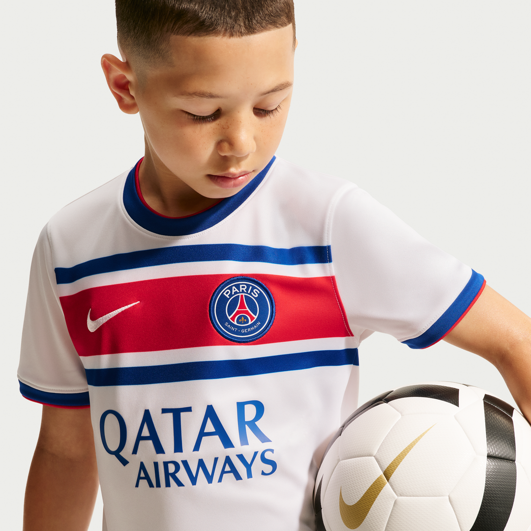 Paris Saint-Germain Nike Youth 2026/27 Away Pre-Match Top - White