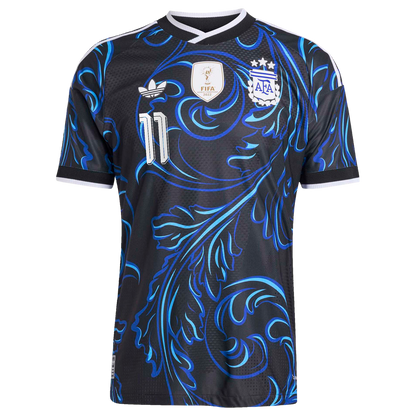 Angel Di Maria Argentina National Team adidas 2026 Away On-Field Authentic Jersey - Black