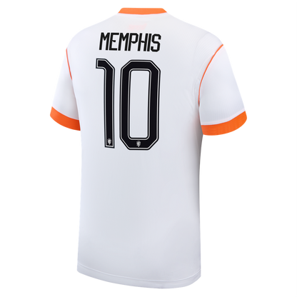 Memphis Depay Netherlands National Team Nike 2026 Away Stadium Replica Jersey - White