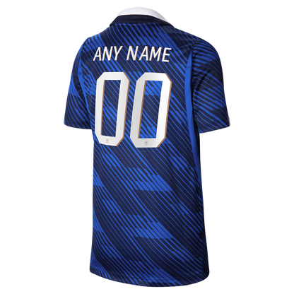 France National Team Nike Youth 2026 Home Stadium Replica Custom Jersey - Blue