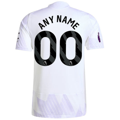Manchester United adidas 2025/26 Away Authentic Custom Jersey - White