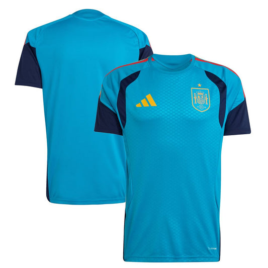 Spain National Team adidas 2026 Home Tiro Training Jersey - Turquoise