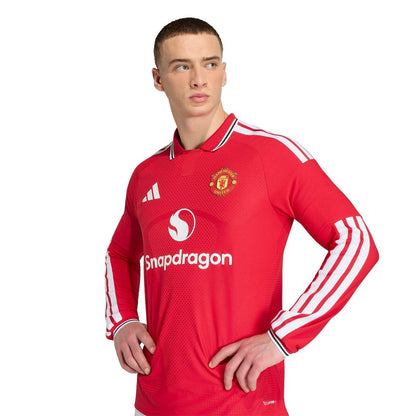 Manchester United adidas 2026/27 Home Authentic Long Sleeve Jersey - Red