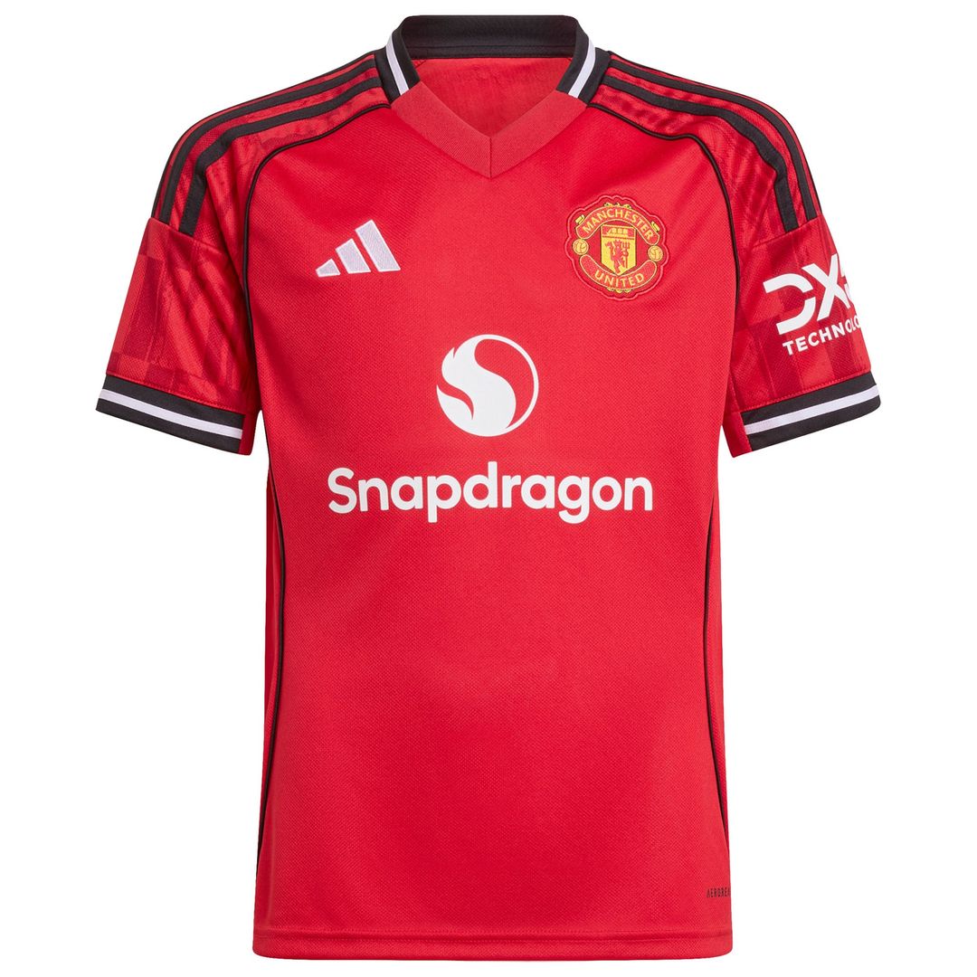 Bruno Fernandes Manchester United adidas Youth 2025/26 Third Replica Player Jersey - Black