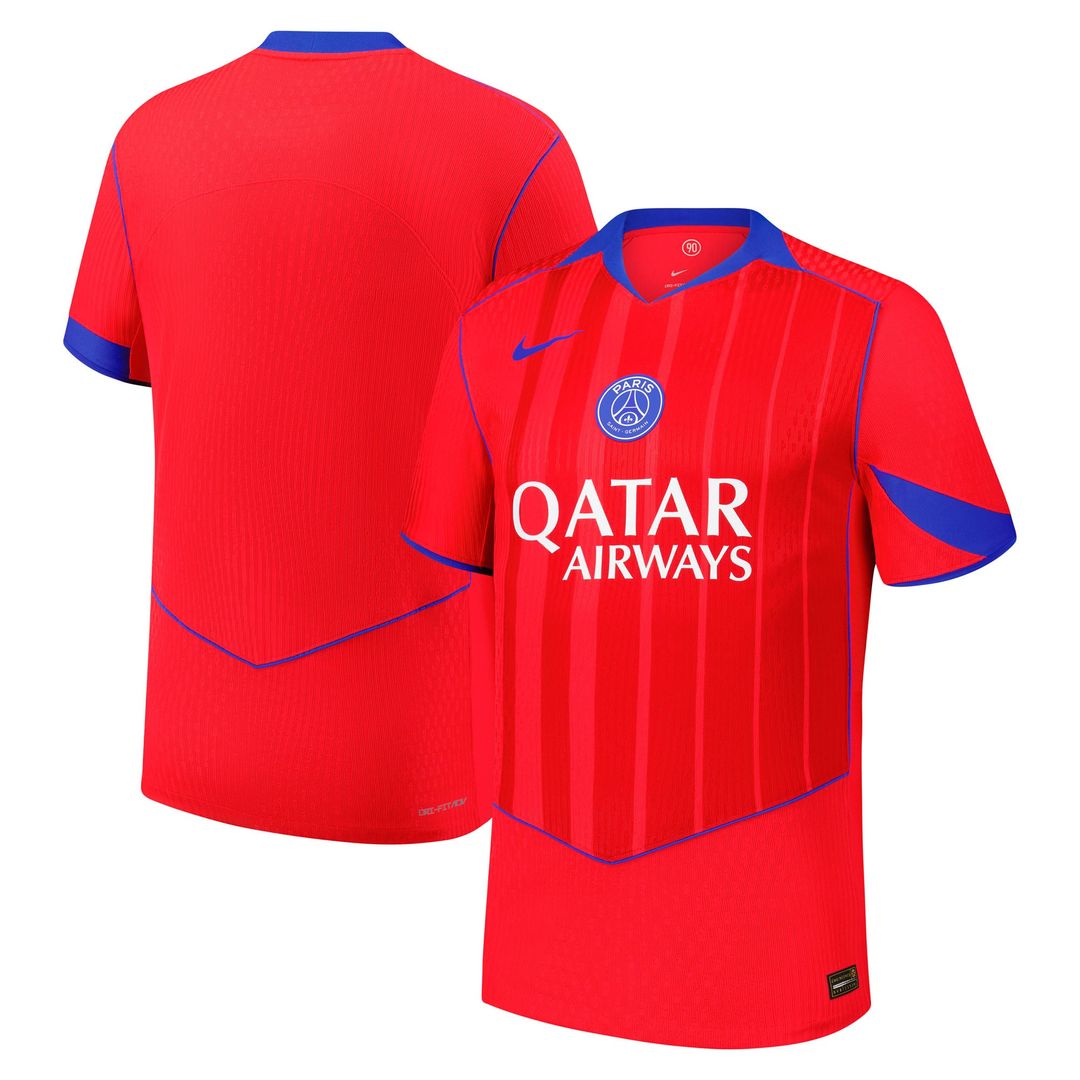 Paris Saint-Germain Nike 2025/26 Match Third Total 90 Authentic Jersey - Red