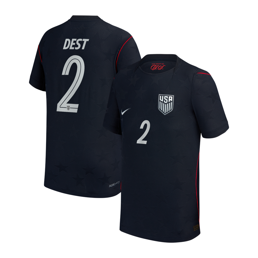 Sergiño Dest USMNT Nike Youth 2026/27 Away Stadium Replica Jersey - Blue