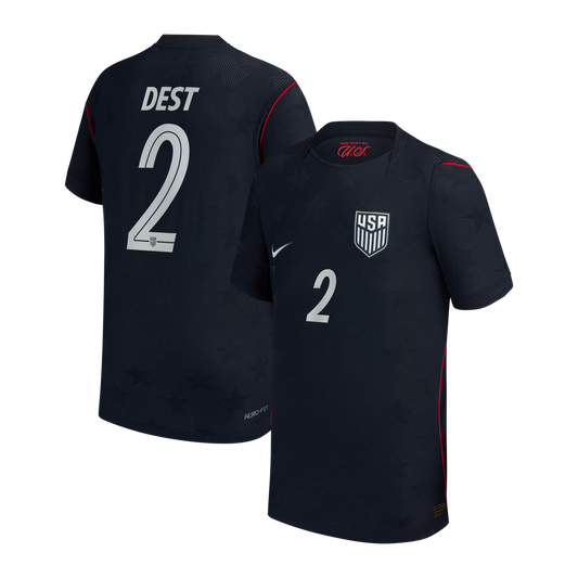 Sergiño Dest USMNT Nike Youth 2026/27 Away Stadium Replica Jersey - Blue