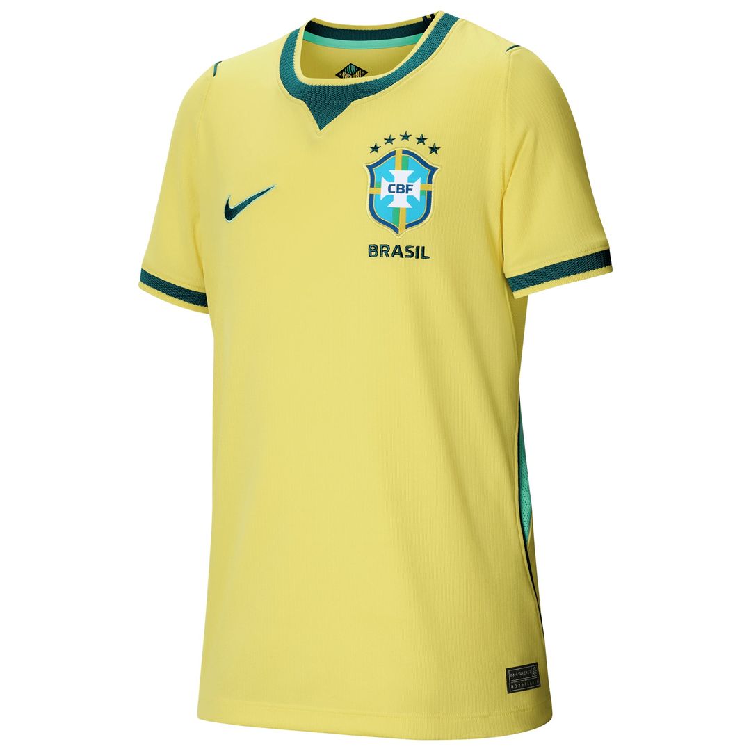 Brazil National Team Nike Youth 2026 Home Stadium Replica Jersey - Yellow