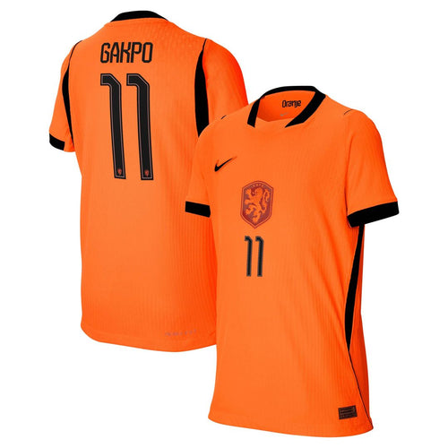 Cody Gakpo Netherlands National Team Nike Youth 2026 Home Match Authentic Jersey - Orange