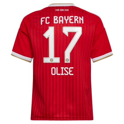 Michael Olise Bayern Munich adidas Youth 2026/27 Home Replica Jersey - Red