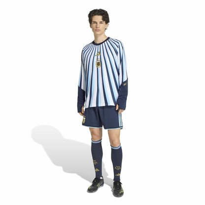 Argentina National Team adidas 2026 Long Sleeve Pre-Match Top - White