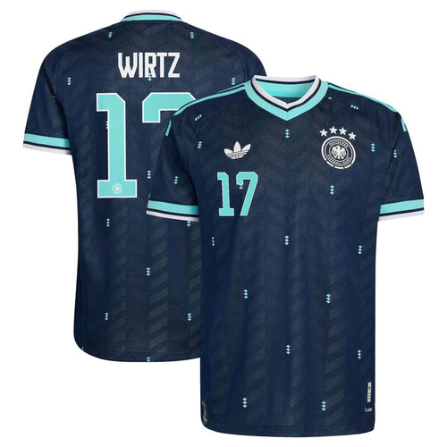 Florian Wirtz Germany National Team adidas 2026 Away On-Field Authentic Jersey - Navy
