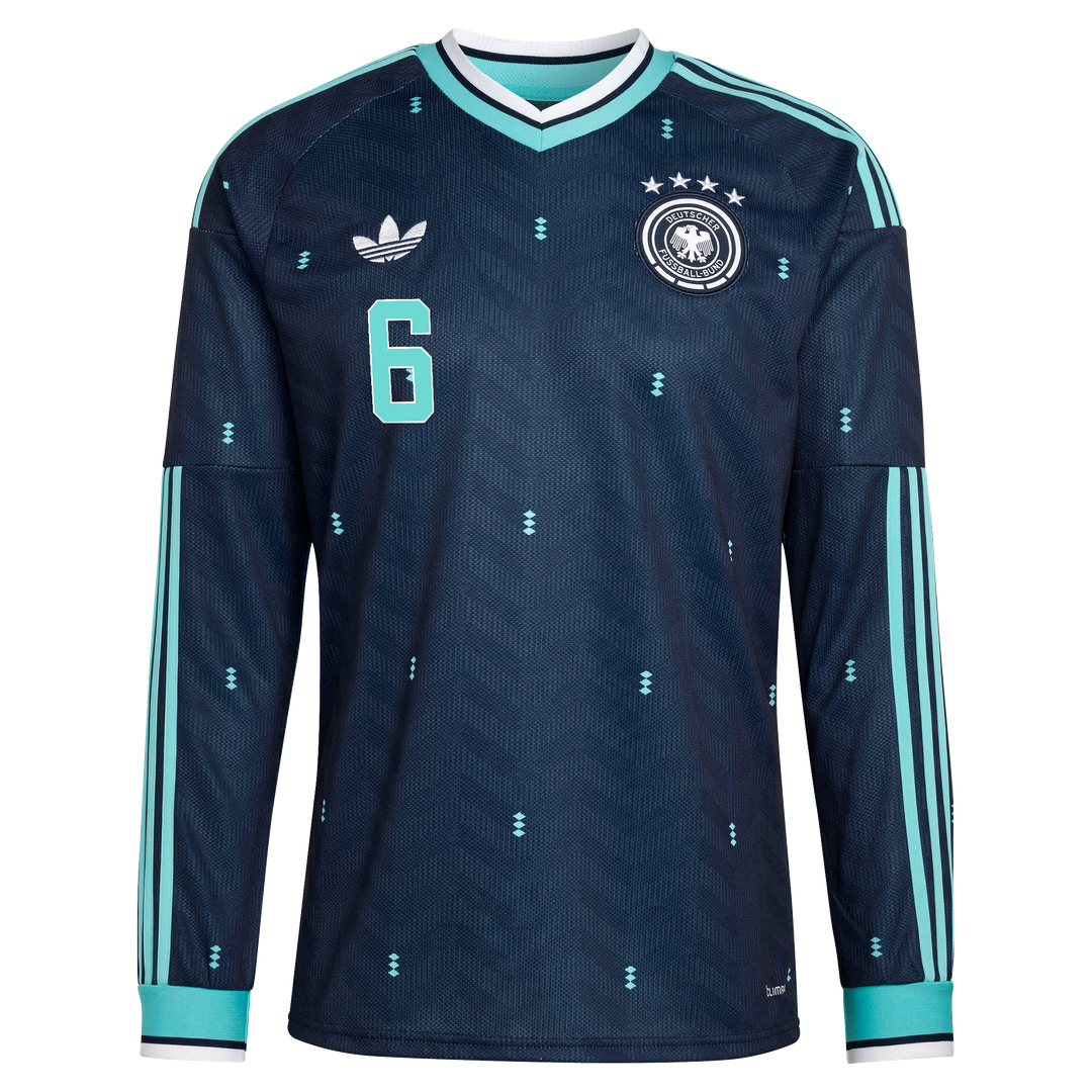 Joshua Kimmich Germany National Team adidas 2026 Away Replica Long Sleeve Jersey - Navy