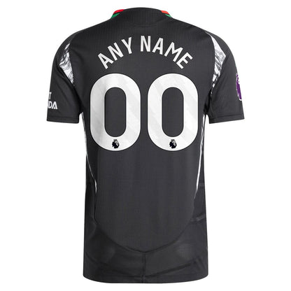 Arsenal adidas 2024/25 Away Authentic Custom Jersey - Black