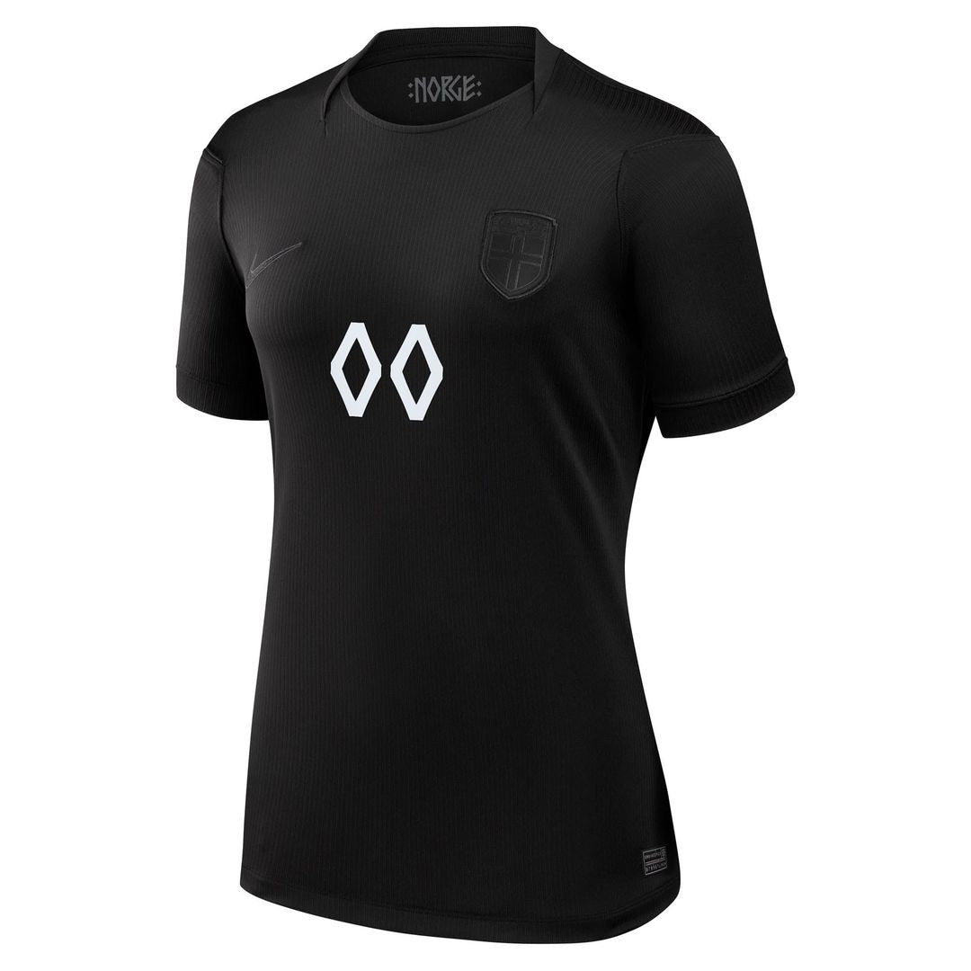 Norway National Team Nike Women's 2026 Away Stadium Replica Custom Jersey - Black