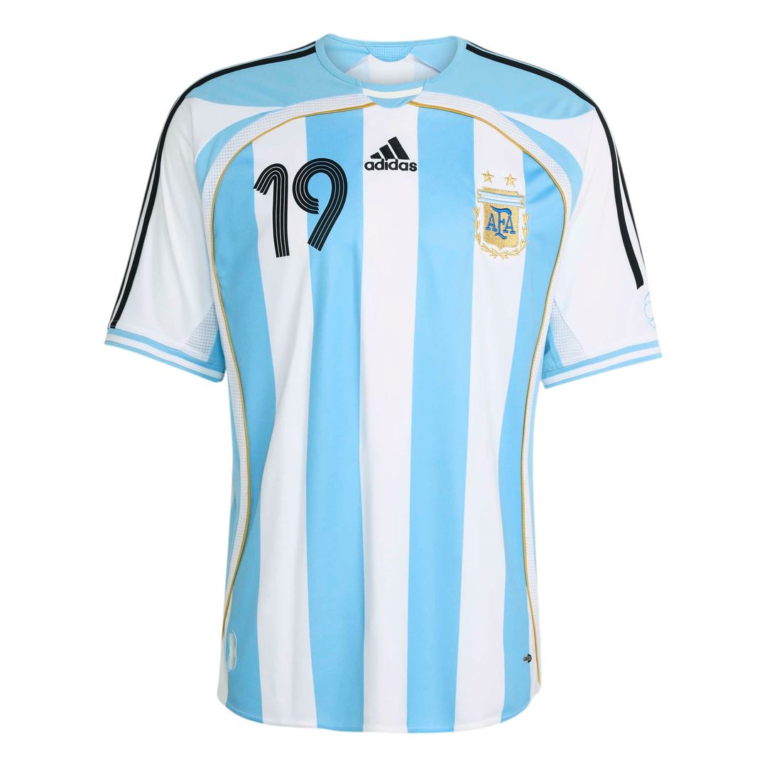 Lionel Messi Argentina National Team adidas 2006 Bringback Home Jersey - White