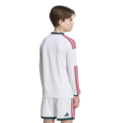 Real Madrid adidas Youth 2026/27 Home Replica Long Sleeve Jersey - White
