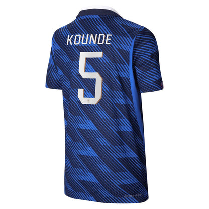 Jules Koundé France National Team Nike Youth 2026 Home Match Authentic Jersey - Blue