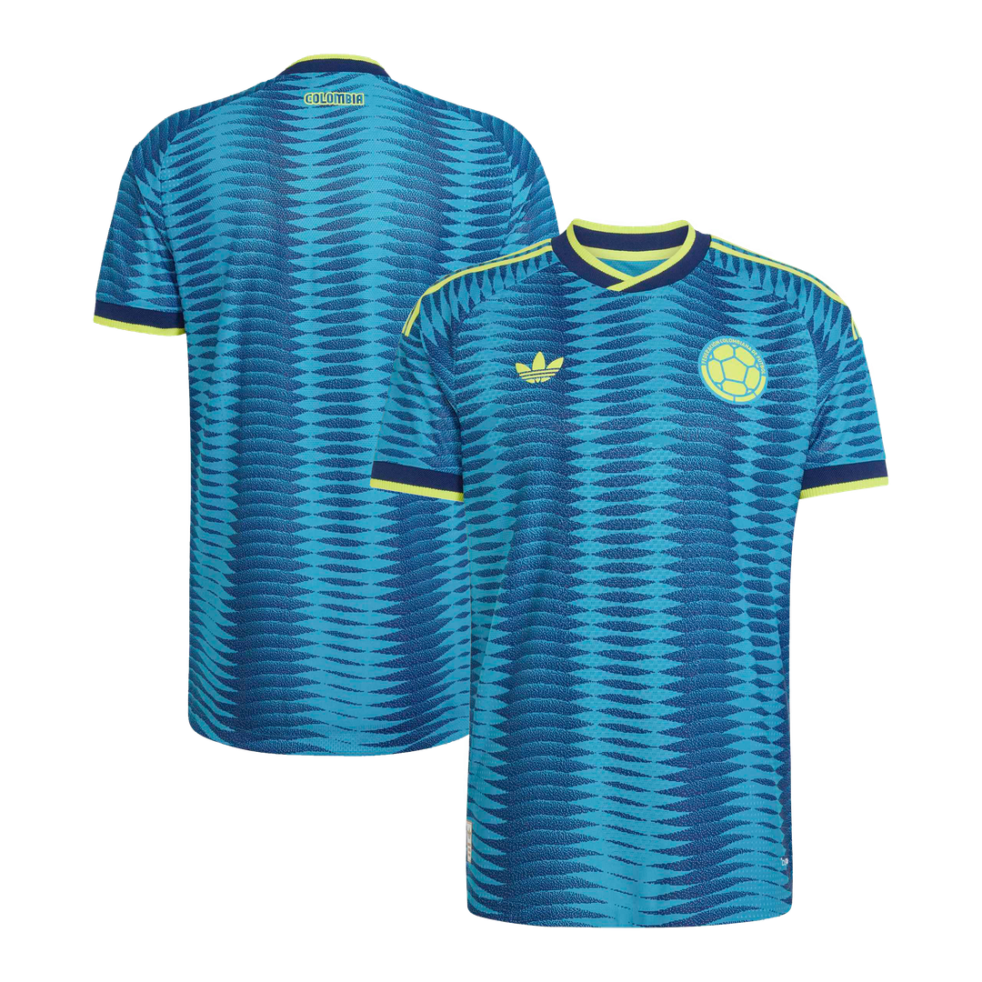 Colombia National Team adidas 2026 Away On-Field Authentic Jersey - Turquoise