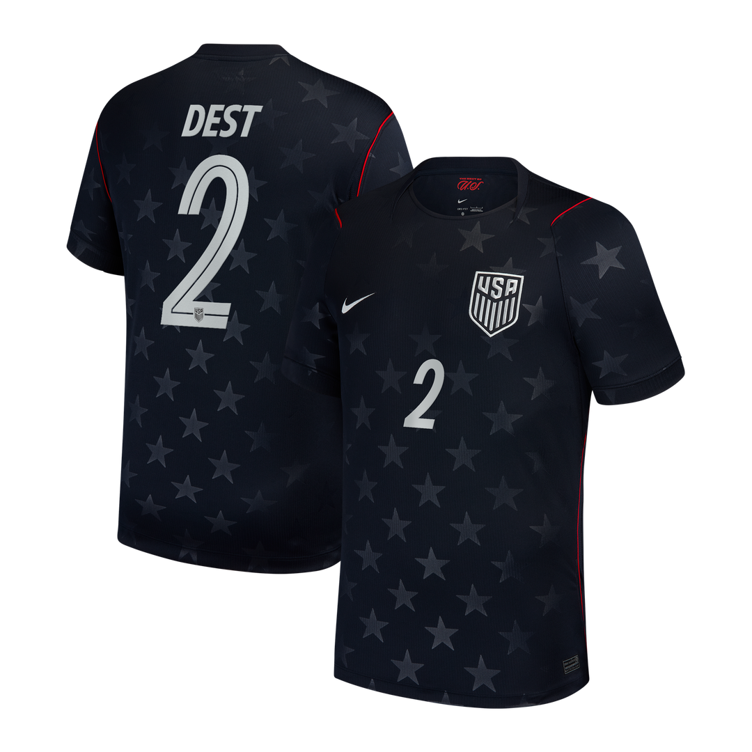 Sergiño Dest USMNT Nike 2026/27 Away Stadium Replica Jersey - Blue