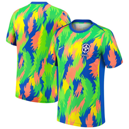 Brazil Women's National Team Nike 2025 Academy Pro Pre-Match Performance Top - Blue