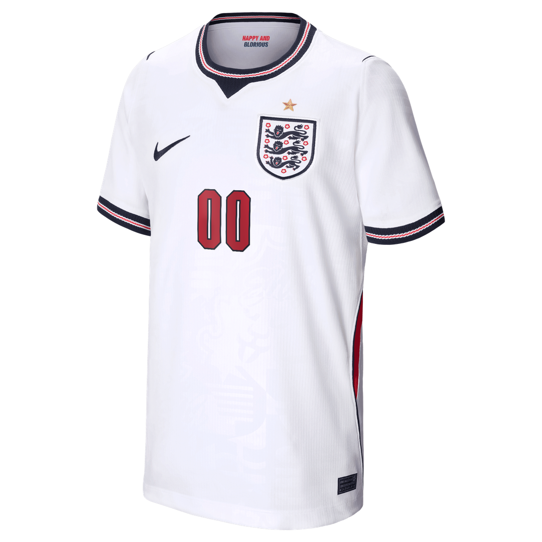 England National Team Nike Youth 2026 Home Stadium Replica Custom Jersey - White