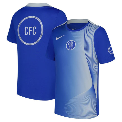 Chelsea Nike Youth 2025/26 Third Academy Pro Pre-Match Dri-Fit Top - Blue