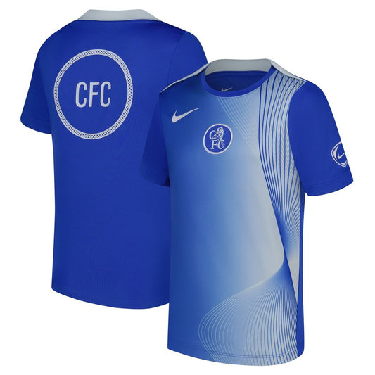 Chelsea Nike Youth 2025/26 Third Academy Pro Pre-Match Dri-Fit Top - Blue