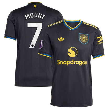 Mason Mount Manchester United adidas 2025/26 Third Authentic Player Jersey - Black
