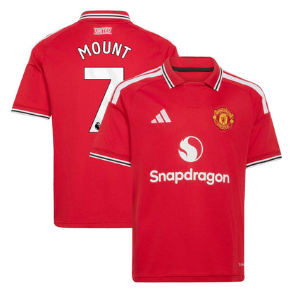 Mason Mount Manchester United adidas Youth 2026/27 Home Replica Jersey - Red