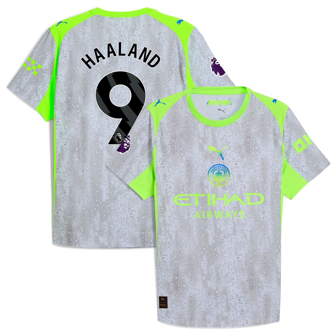 Erling Haaland Manchester City Puma 2025/26 Home Authentic Player Jersey - Sky Blue