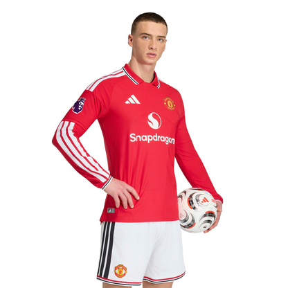 Manchester United adidas 2026/27 Home Authentic Long Sleeve Jersey - Red