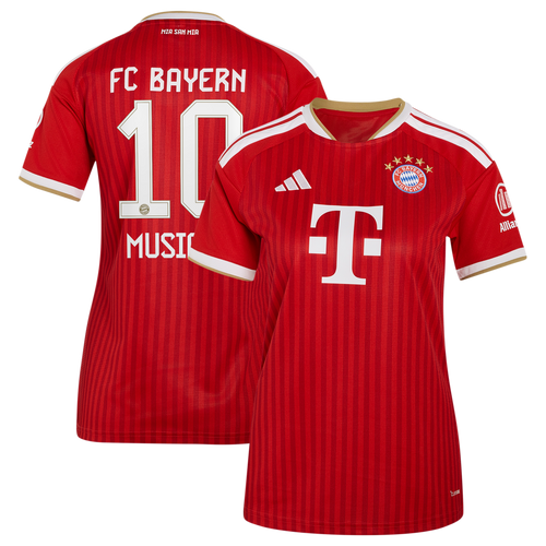 Jamal Musiala Bayern Munich adidas Women's 2026/27 Home Replica Jersey - Red