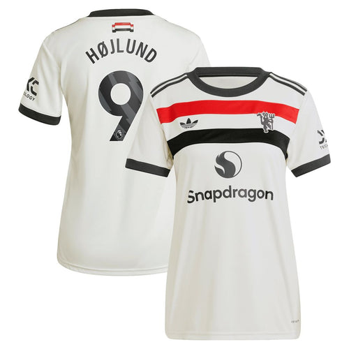 Rasmus Højlund Manchester United adidas Originals Women's 2024/25 Third Replica Jersey - Cream