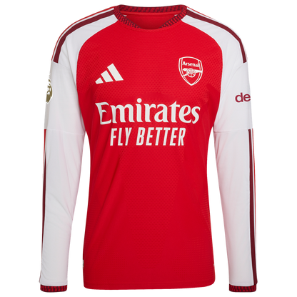 Arsenal adidas 2026/27 Home Authentic Long Sleeve Jersey - Red