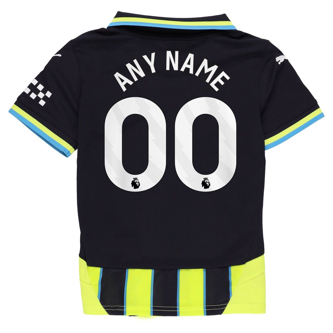 Manchester City Puma Youth 2024/25 Away Replica Custom Jersey - Navy