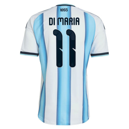 Angel Di Maria Argentina National Team adidas 2026 Away On-Field Authentic Jersey - Black