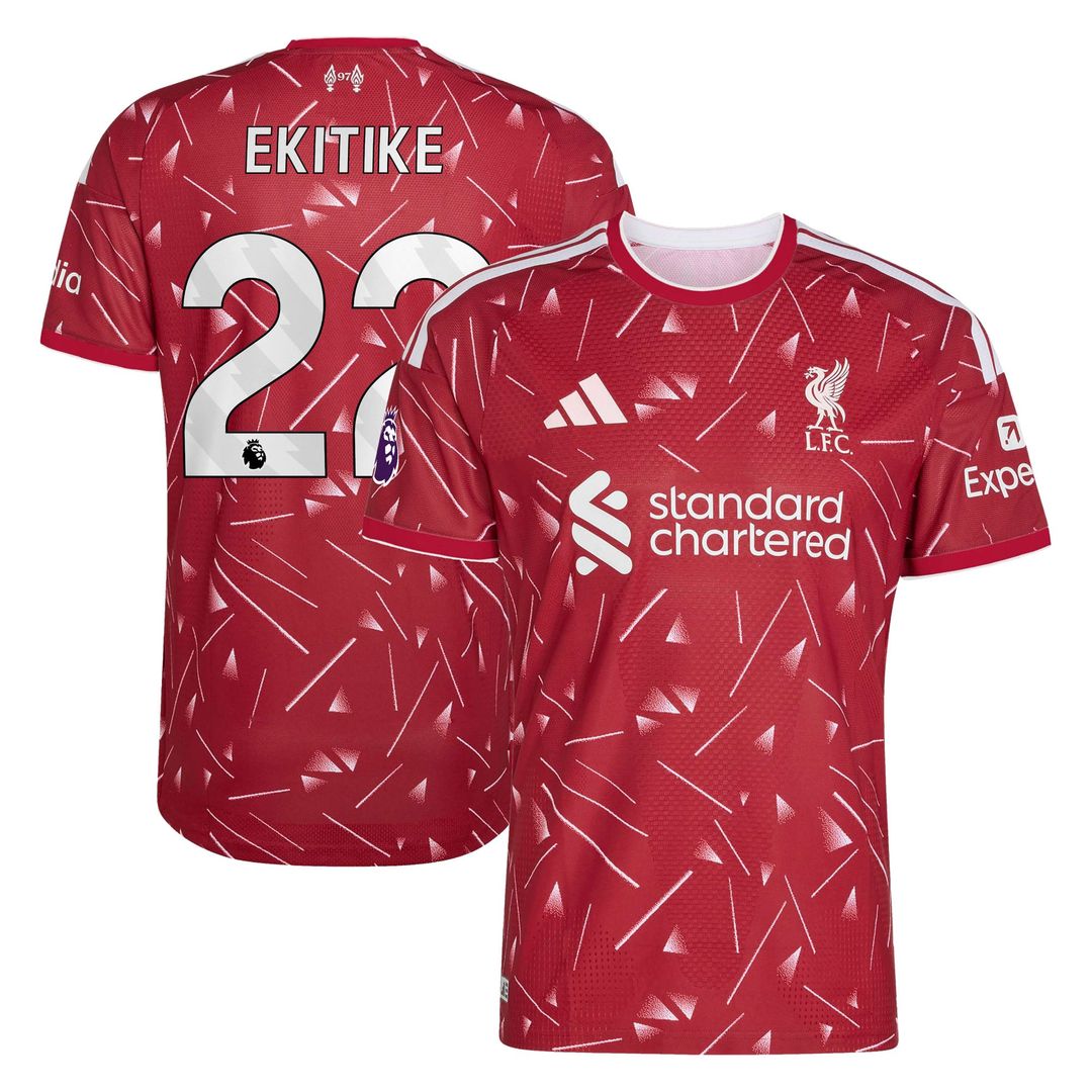 Hugo Ekitike Liverpool adidas 2026/27 Home On-Field Authentic Jersey - Red