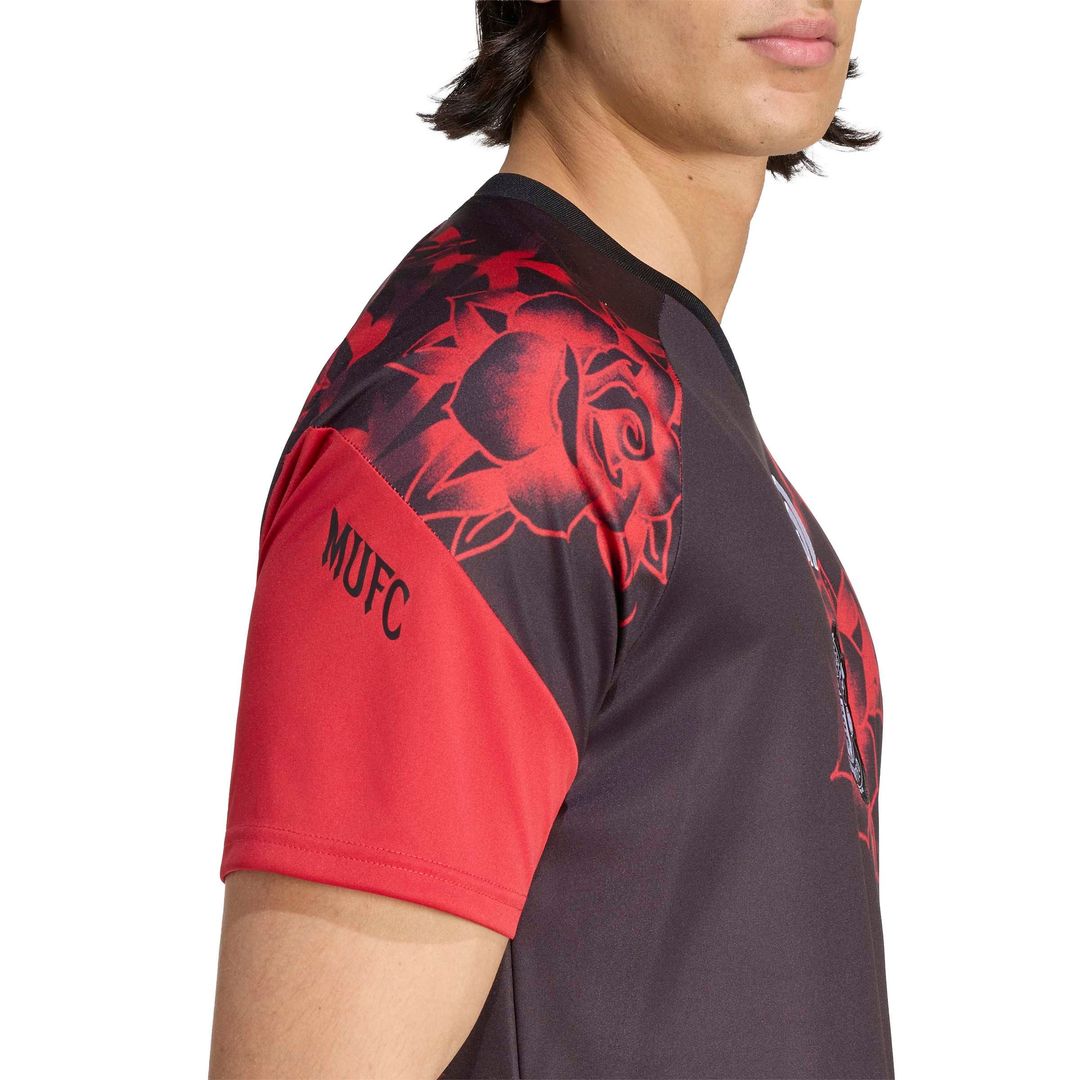Manchester United adidas Home 2026/27 Pre-Match Top - Black