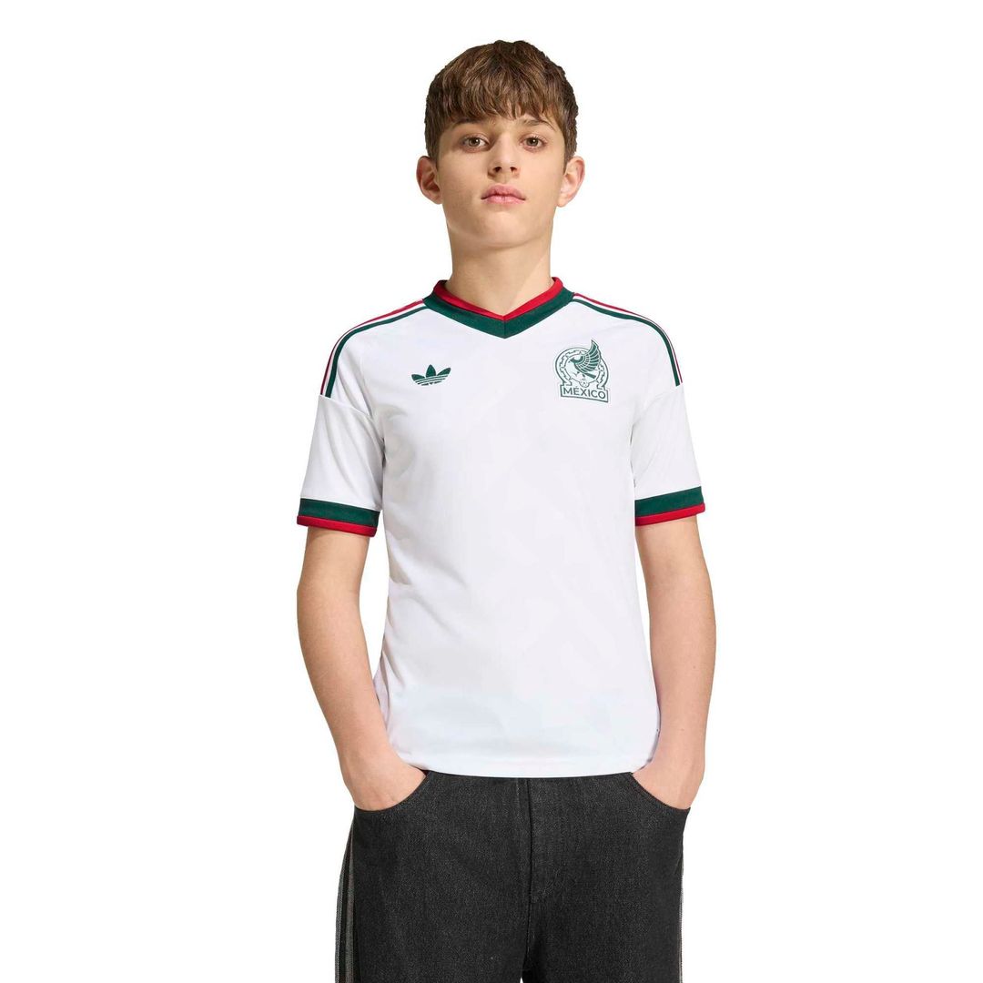 Mexico National Team adidas Youth 2026 Away Replica Jersey - White