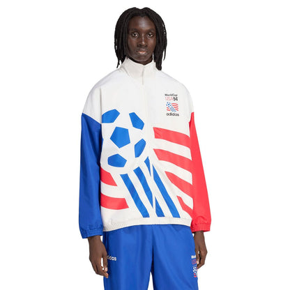 USMNT adidas 1994 World Cup Full-Zip Woven Track Jacket - White